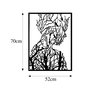 Wallity Tree Man - Model 319 Escultura de pared de metal negra